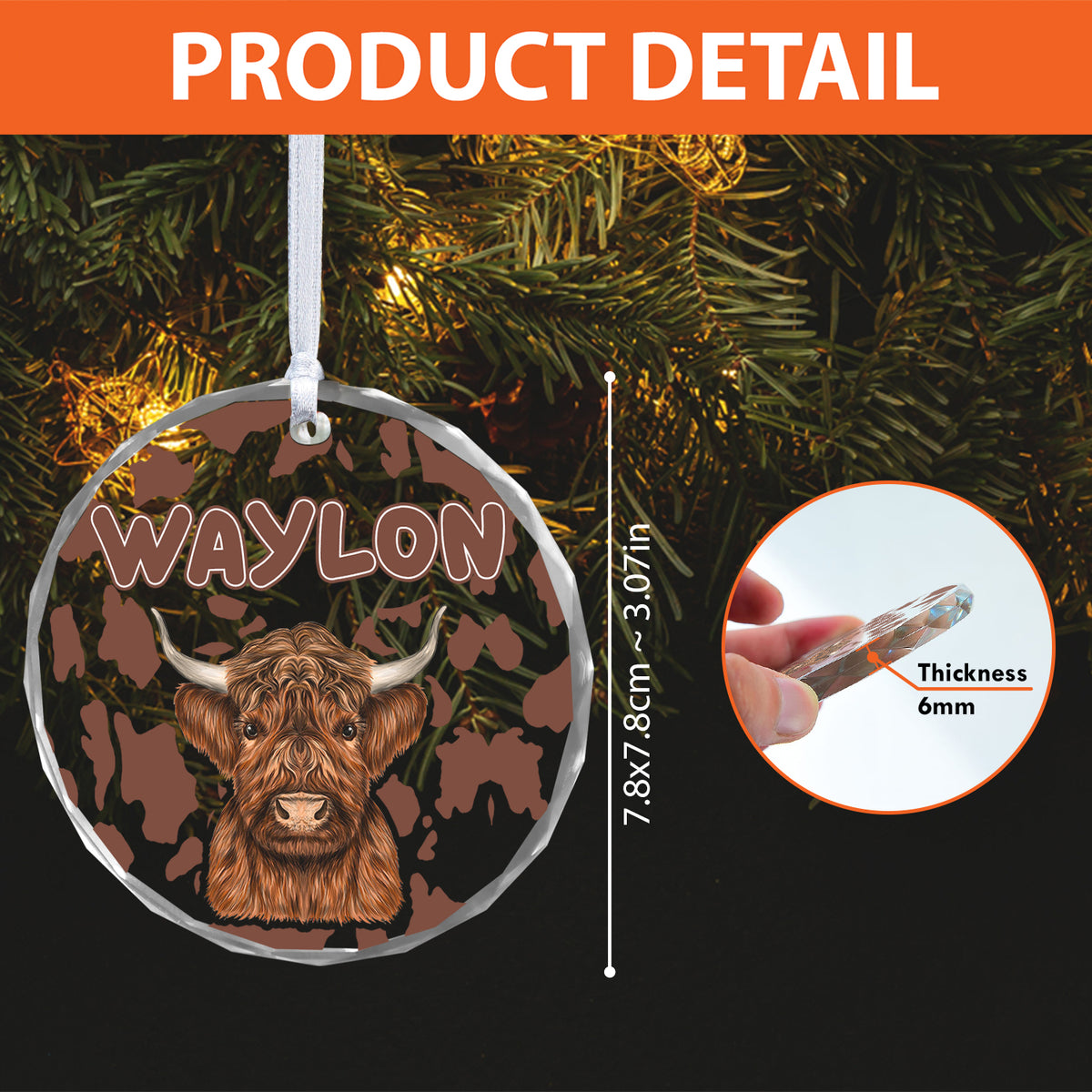 MeMate Baby's First Christmas Ornament 2024, Personalized Baby Ornaments with Name, Baby Ornament for Boys Girls, Christmas Baby Keepsakes for Newborn Infant Son Daughter