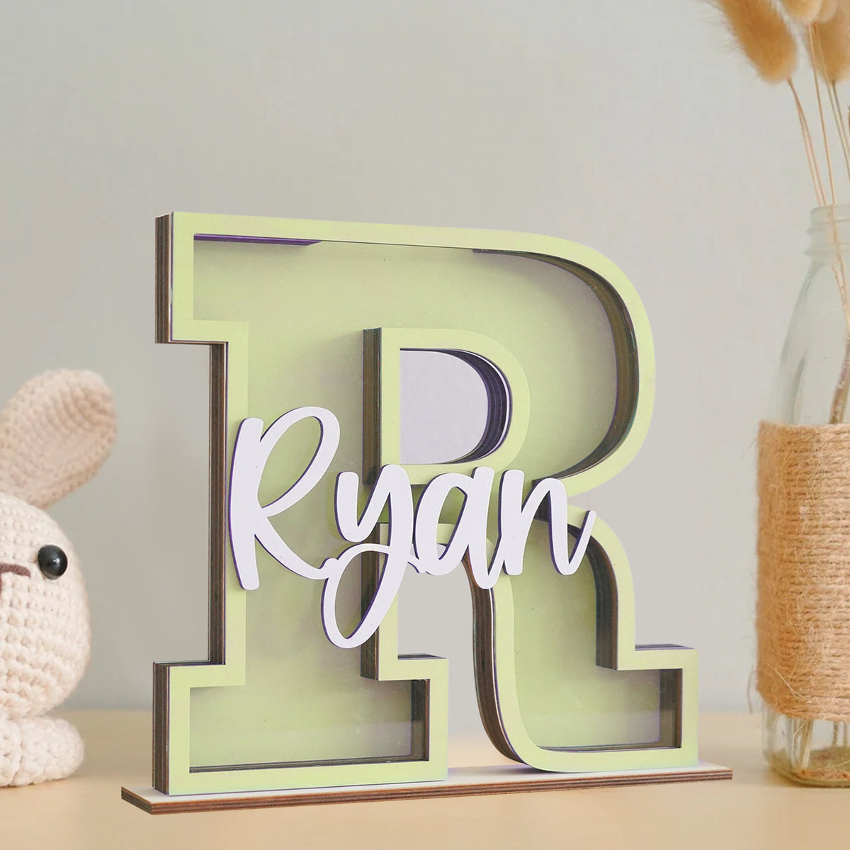 MeMate Personalized Piggy Bank, Name Piggy Bank, Money Box, Custom Piggy Bank, Kids Bank, Wooden Cash Box, Custom Piggy Bank, Gifts For Kids