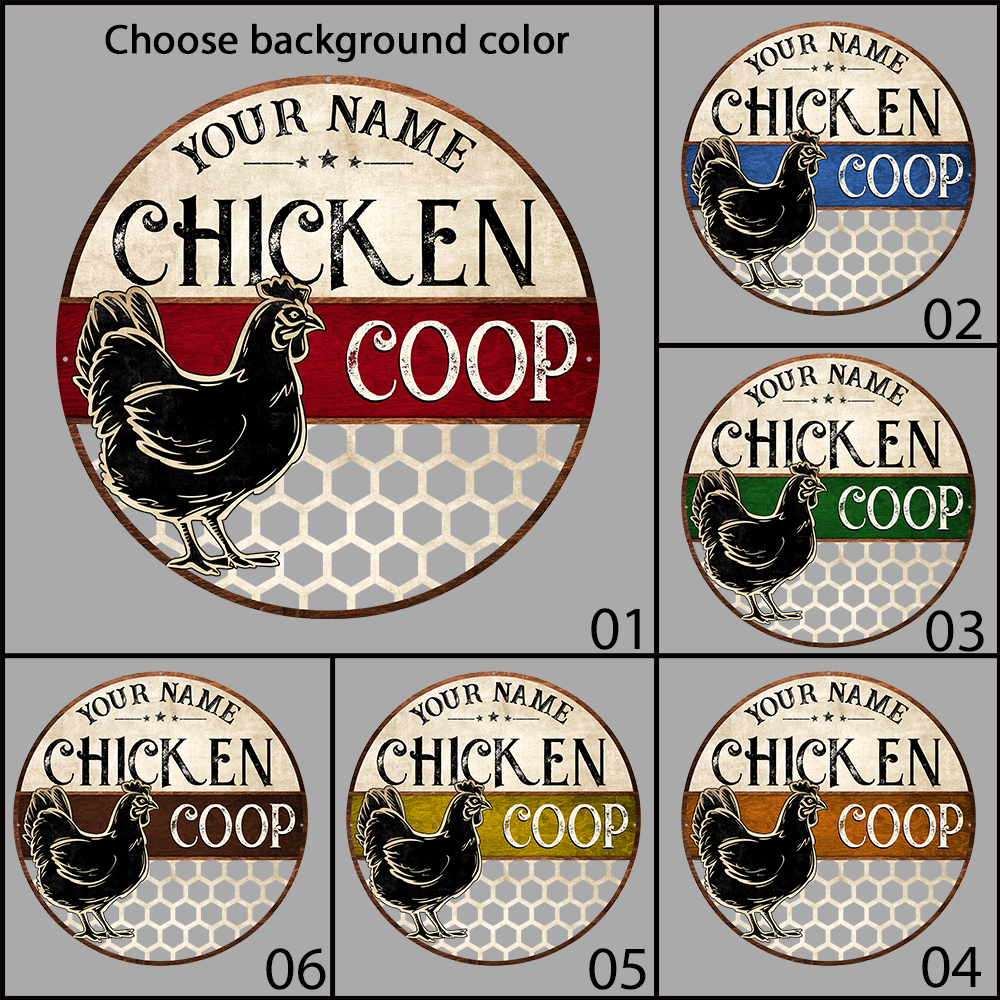 MeMate Chicken Coop Signs, Chicken Coop Signs for Farmhouse Decoration, Metal Signs Outdoor Decor, Hen House Decor, Housewarming Gifts, Farm Signs