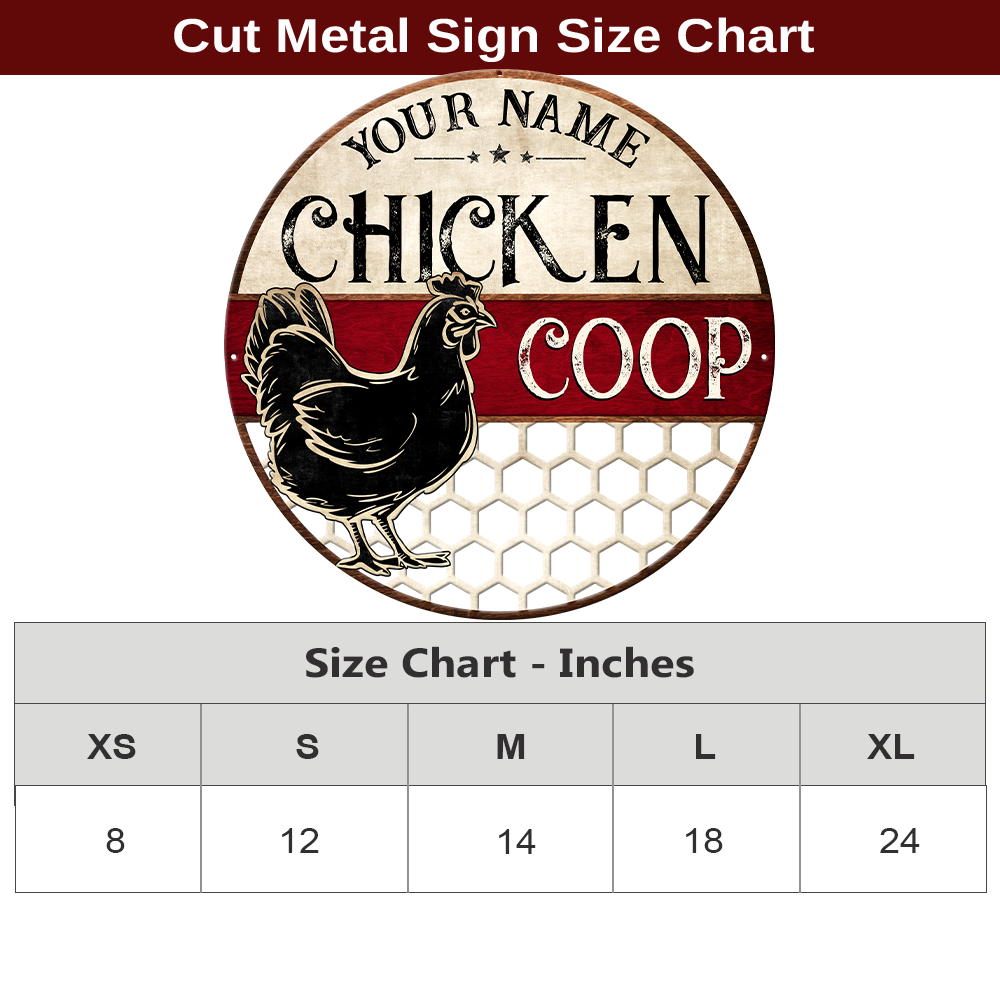 MeMate Chicken Coop Signs, Chicken Coop Signs for Farmhouse Decoration, Metal Signs Outdoor Decor, Hen House Decor, Housewarming Gifts, Farm Signs