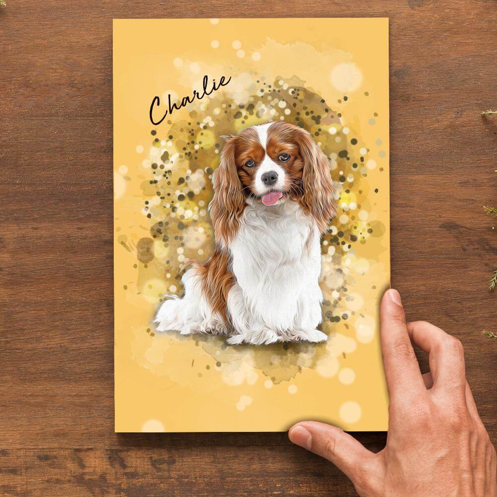 Custom Pet Art Desktop Plaque