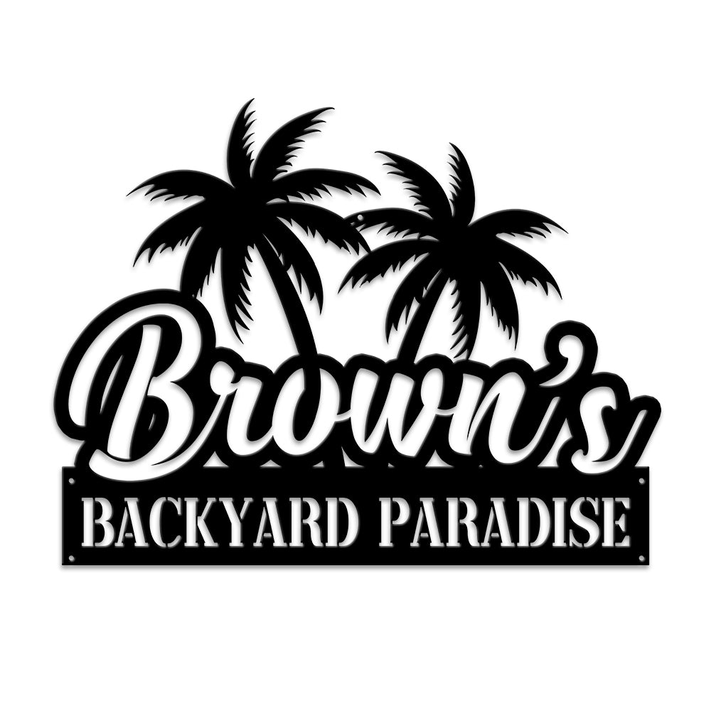 backyard sign