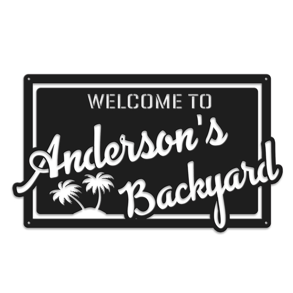 backyard sign