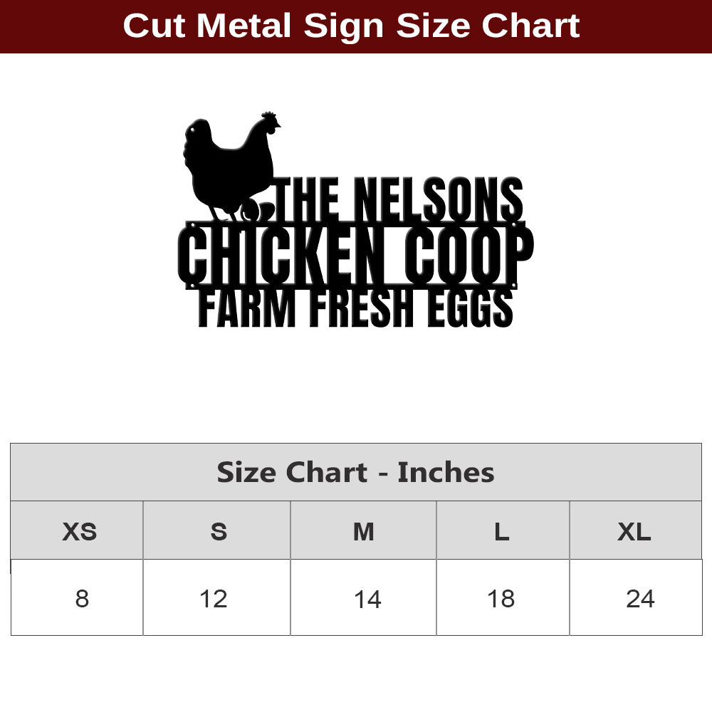 MeMate Chicken Coop Signs, Chicken Coop Signs for Farmhouse Decoration, Metal Signs Outdoor Decor, 8-24 inches Large Metal Sign, Farm Sign, Hen House Decor, Housewarming Gifts