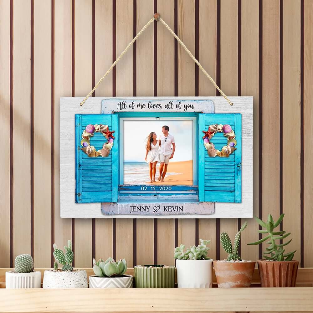 All Of Me Loves All Of You Personalized Wood Pallet Sign