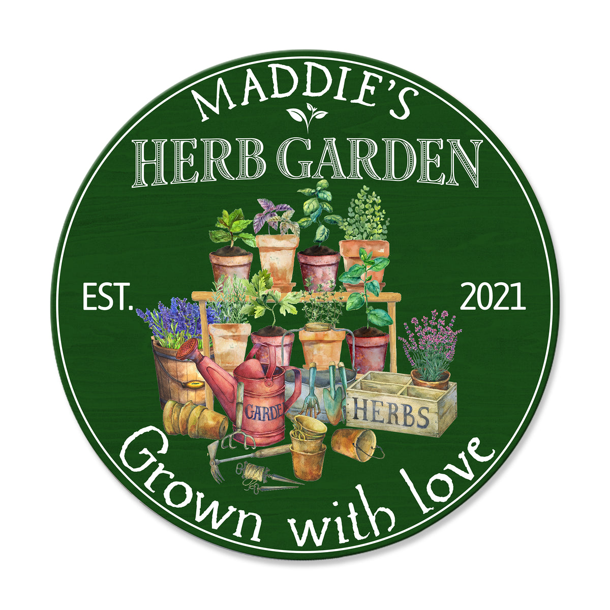herb garden sign