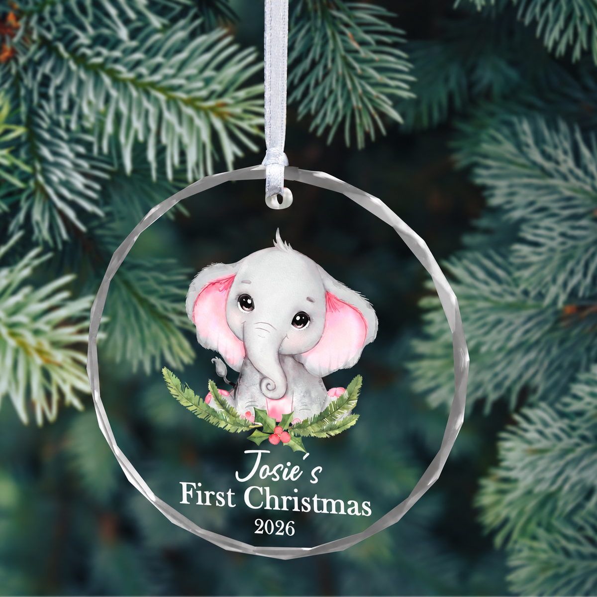 MeMate Baby's First Christmas Ornament 2026, Personalized Baby Ornaments with Name, Baby Ornament for Girls, Christmas Baby Keepsakes for Newborn Infant Son Daughter - Updated image 4