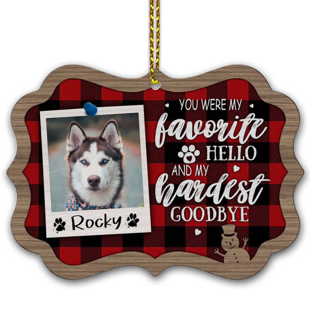 My Hardest Goodbye Ornament