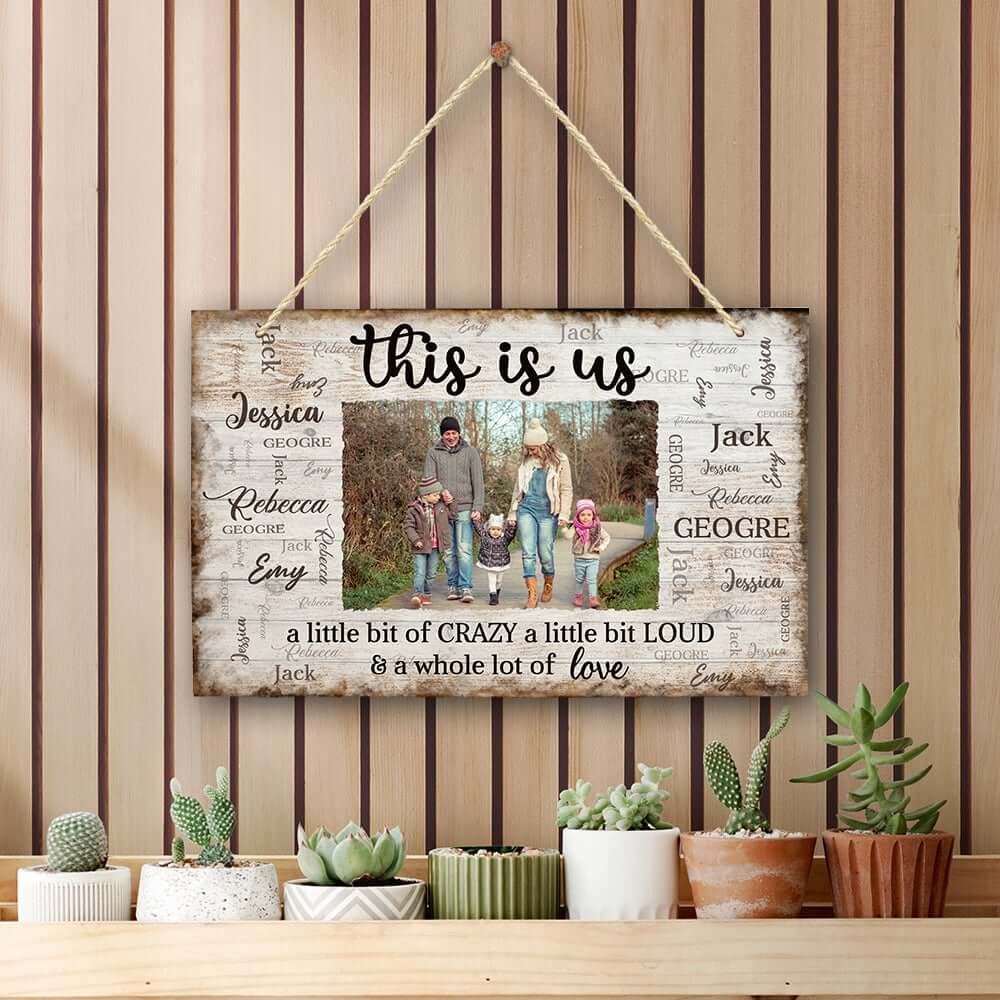 This Is Us Family Personalized Wood Pallet Sign