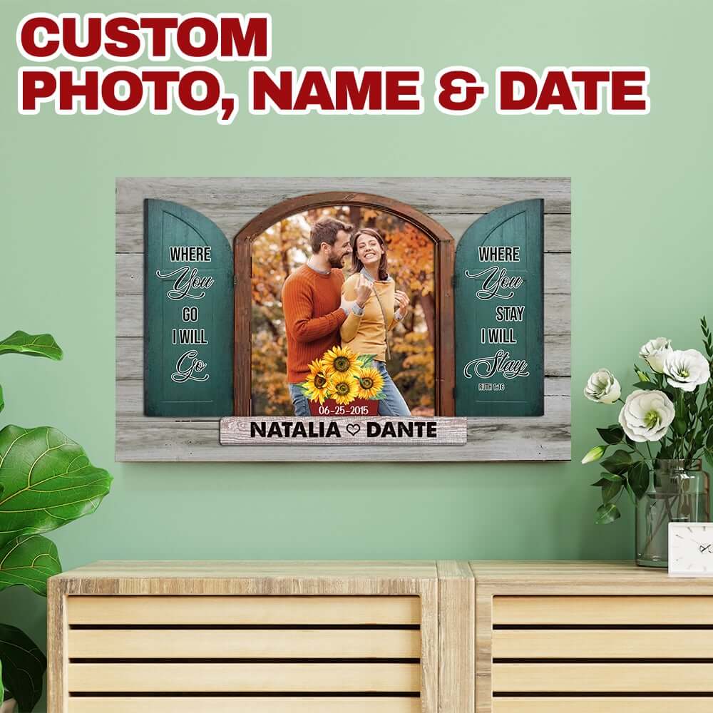 Where You Go I Will Go Personalized Wood Pallet Sign