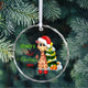 MeMate Baby's First Christmas Ornament 2024, Personalized Baby Ornaments with Name, Baby Ornament for Boys Girls, Christmas Baby Keepsakes for Newborn Infant Son Daughter