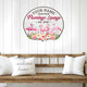 MeMate Flamingo House Metal Sign, Flamingo Lounge Signs, Flamingo House Outdoor Décor, Personalized Flamingo Tropical Sign, Flamingo Metal Sign Housewarming Gift for Family Friend