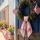 Custom Monogram Patriotic Wreath Sash, American 250th Anniversary Front Door Decor, Personalized Wreath Sash, 4th of July Decor for Front Door Porch Deck