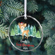 MeMate Baby's First Christmas Ornament 2024, Personalized Baby Ornaments with Name, Baby Ornament for Boys Girls, Christmas Baby Keepsakes for Newborn Infant Son Daughter