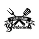MeMate BBQ Sign, Barbecue Sign for Patio Decoration, BBQ Zone Patio Sign, Outdoor Decor, Personalized Metal Sign for Backyard, Custom Name Signs for Backyard, Large Metal Sign for Outside, Housewarming Gifts