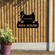 MeMate Hen House Outdoor Décor, Chicken Coop Signs, Chicken Metal Sign, Personalized Name Outdoor Sign, Housewarming Gift for Family Friend