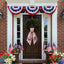 Patriotic Wreath Sash 54x5 Inch, America Wreath Sash for Front Door, Personalized Embroidered Monogram Sash, Independence Day Front Door Decor, US Flag with Bow Wreath Sashes