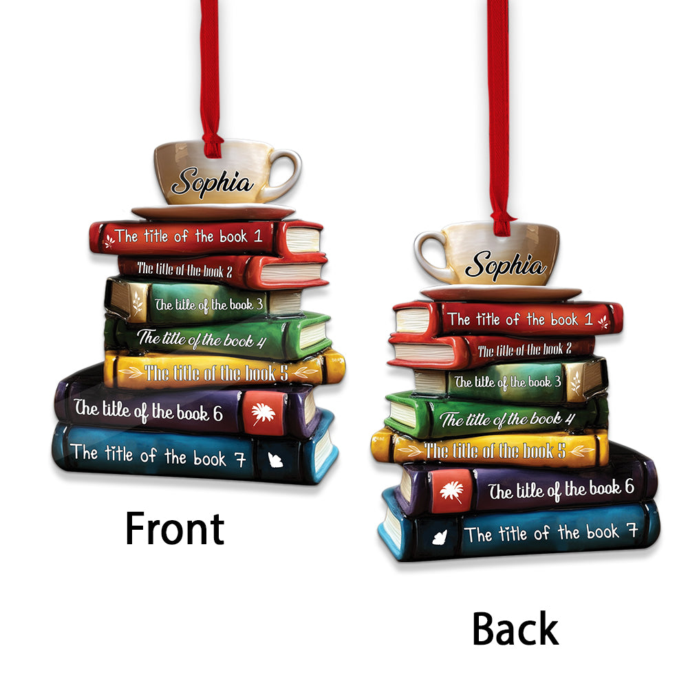 books christmas ornament