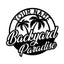 MeMate Metal Backyard Paradise Sign, Personalized Backyard Metal Signs Kitchen Decor, Custom Name Outdoor Plaques