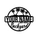 MeMate Backyard Paradise Sign, Patio Sign Outdoor Decor, Personalized Name Metal Sign for Backyard, Custom Name Signs for Backyard, Large Metal Sign for Outside, Housewarming Gifts…