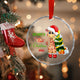 MeMate Baby's First Christmas Ornament 2024, Personalized Baby Ornaments with Name, Baby Ornament for Boys Girls, Christmas Baby Keepsakes for Newborn Infant Son Daughter