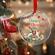MeMate Baby's First Christmas Ornament 2024, Personalized Baby Ornaments with Name, Baby Ornament for Boys Girls, Christmas Baby Keepsakes for Newborn Infant Son Daughter