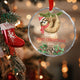 MeMate Baby's First Christmas Ornament 2024, Personalized Baby Ornaments with Name, Baby Ornament for Boys Girls, Christmas Baby Keepsakes for Newborn Infant Son Daughter