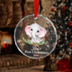 MeMate Baby's First Christmas Ornament 2024, Personalized Baby Ornaments with Name, Baby Ornament for Girls, Christmas Baby Keepsakes for Newborn Infant Son Daughter