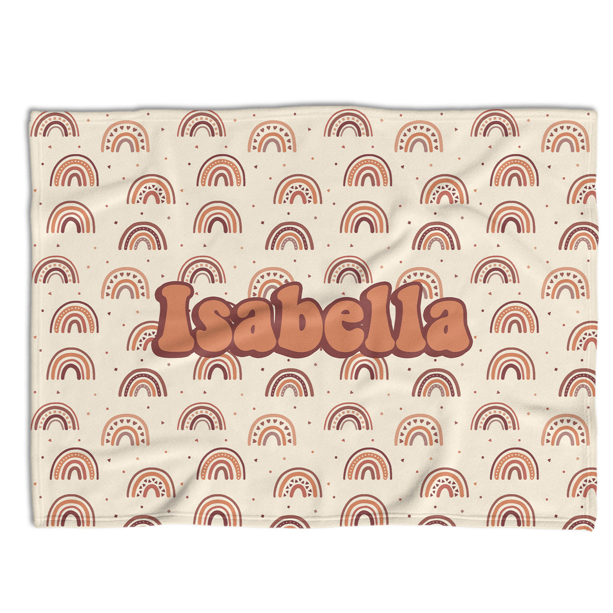 Rainbow Baby Blankets, Personalized Baby Blankets for Girls, Baby Girl Swaddle Blanket, Custom Baby Rainbow Blanket Boho, Plush Blankets for Newborn Infant Daughter Granddaughter Toddlers Kids…