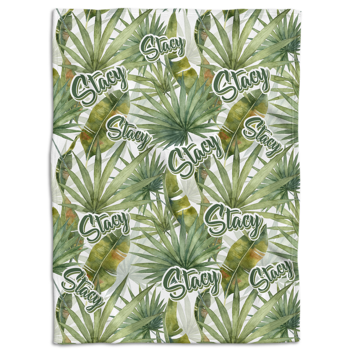 301AYIUBK21 - Baby Blanket - Tropical Leaf 2