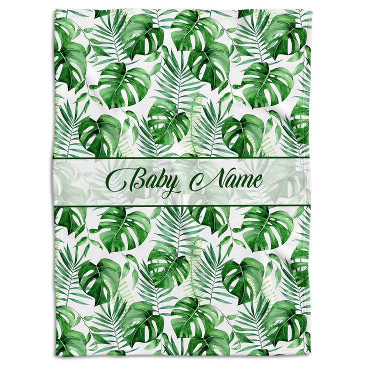 301AYIUBK20 - Baby Blanket - Tropical Leaf