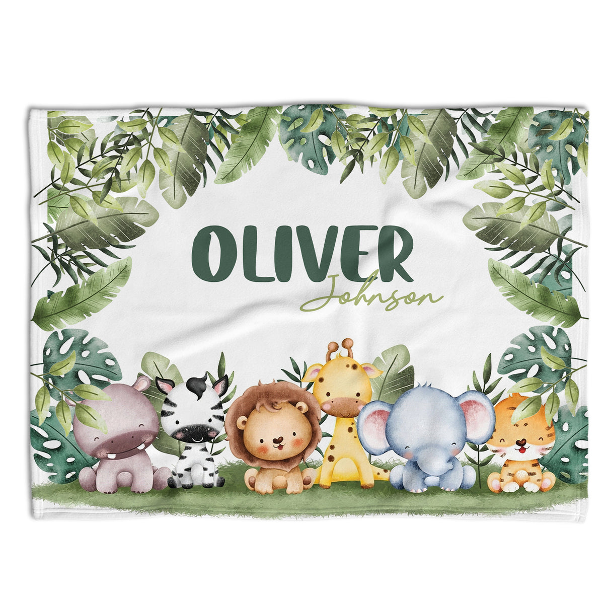 Woodland Baby Blankets, Personalized Baby Blankets for Boys, Custom Baby Woodland Blanket Name, Baby Blankets With Name, Woodland Animals Swaddle Blanket, Plush Blankets for Son Daughter Newborn