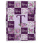 Purple Baby Blankets, Floral Baby Blankets Monogrammed, Personalized Baby Blankets, Custom Blanket with Name for Baby Girl, Flowers Fleece Blanket for Girls, Plush Blanket for Daughter Kids