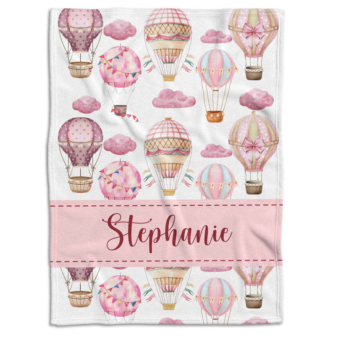 Personalized Baby Blankets for Girls, Baby Girl Blanket with Name, Custom Name Baby Blanket, Pink Blankets for Daughter, Swaddle Blanket, Fleece Blanket for Newborn Toddlers Kids