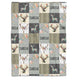 Deer Personalized Baby Blankets for Girls, Woodland Baby Blanket Name, Baby Deer Blanket, Flowers Baby Blankets, Custom Baby Blankets Name, Deer Swaddle Blanket, 3 Sizes Plush Blankets