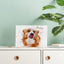 Custom Pet Art Water Color Photo Desktop Plaque