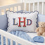 Monogram Pillow Cover Personalized, Custom Embroidered Initials Pillowcase, Custom Text Embroidered Pillow Cover, Nursery Decor Cushion, Monogrammed Pillow, Baby Room Pillow