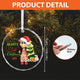 MeMate Baby's First Christmas Ornament 2024, Personalized Baby Ornaments with Name, Baby Ornament for Boys Girls, Christmas Baby Keepsakes for Newborn Infant Son Daughter