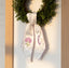 Personalized Hydrangea Wreath Sash 54x5, Embroidered Purple Hydrangea Wreath Sash Bow, Monogram Door Decor, Spring Front Door Bow, Embroidered Holiday Sash