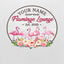 MeMate Flamingo House Metal Sign, Flamingo Lounge Signs, Flamingo House Outdoor Décor, Personalized Flamingo Tropical Sign, Flamingo Metal Sign Housewarming Gift for Family Friend
