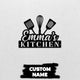 MeMate Kitchen Sign, Personalized Metal Name Signs, Custom Kitchen Sign for Indoor Kitchen Home Wall Décor, Kitchen Signs for Home Decor, Housewarming Gift for Mom Wife Grandmother Friend Family