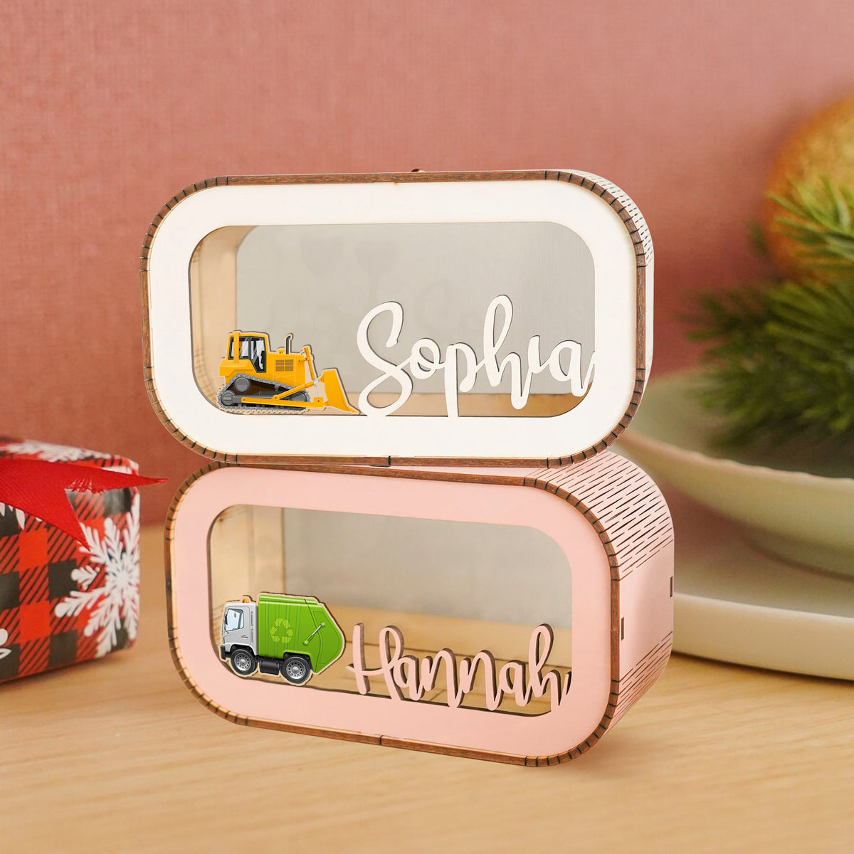 MeMate Personalized Piggy Bank, Name Piggy Bank, Custom Piggy Bank, Money Box, Custom Piggy Bank, Kids Bank, Wooden Cash Box, Gifts For Kids