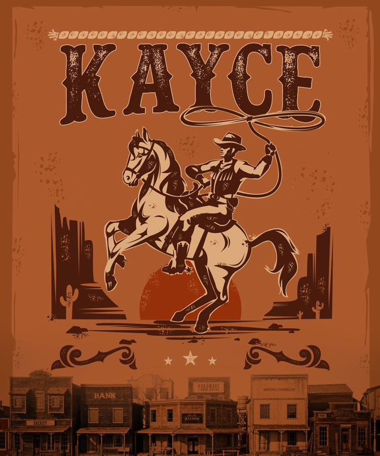 Western Blankets, Personalized Fleece Blankets (design for Tobbie)