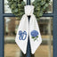 Hydrangea Monogram Wreath Sash Bow for Front Door, Personalized Initial Name, Monogramed Embroidered Ribbon with Adjustable Bow Knot Farmhouse Door Wreath Decor, Gift for Family Friends