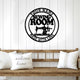 MeMate Sewing Room Sign 5 Sizes for Home Decor, Custom Craft Room Décor Metal Signs for Women, Retro Style Craft Room, Personalized Sewing Door Signs, Vintage Plaque for Sewing Room, Quilting Room Decoration