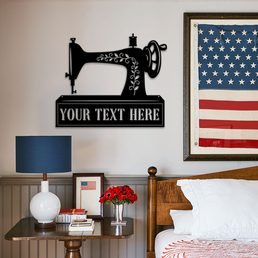MeMate Sewing Room Sign 5 Sizes for Home Decor, Quilting Room Decoration, Personalized Sewing Room Door Signs, Custom Sewing Room Décor for Women, Retro Style Craft Room, Vintage Plaque for Sewing Room