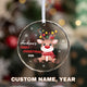 MeMate Baby's First Christmas Ornament 2024, Personalized Baby Ornaments with Name, Baby Ornament for Boys Girls, Christmas Baby Keepsakes for Newborn Infant Son Daughter