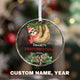MeMate Baby's First Christmas Ornament 2024, Personalized Baby Ornaments with Name, Baby Ornament for Boys Girls, Christmas Baby Keepsakes for Newborn Infant Son Daughter