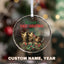 MeMate Baby's First Christmas Ornament 2024, Personalized Baby Ornaments with Name, Baby Ornament for Boys Girls, Christmas Baby Keepsakes for Newborn Infant Son Daughter