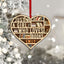 MeMate Book Lovers Heart Ornament, Personalized Christmas Book Ornament, Custom Name 3D Wooden 2 Layers Booklovers Ornament, Just a Girl Who Loves Books Christmas Keepsake, Book Club Decoration